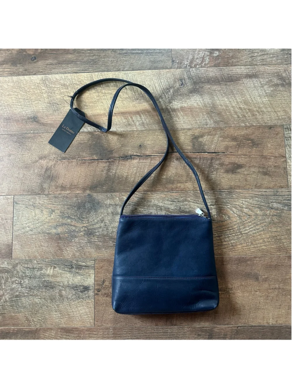Women's Le Donne Leather Crossbody Bag Navy